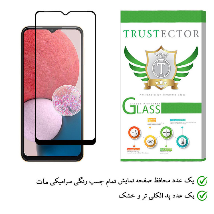 محافظ صفحه نمایش سرامیکی تراستکتور مدل CAT-Glass مناسب برای گوشی موبایل سامسونگ Galaxy A13