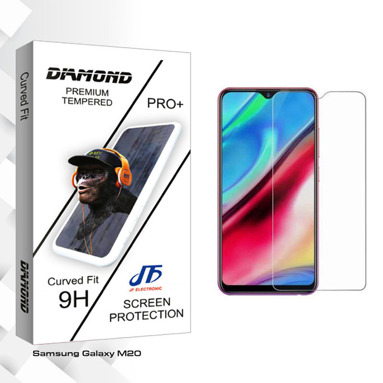 محافظ صفحه نمایش جی اف مدل Diamond glass مناسب برای گوشی موبایل سامسونگ Galaxy M20