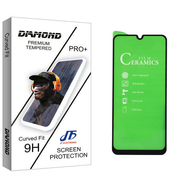 محافظ صفحه نمایش سرامیکی جی اف مدل Diamond glass مناسب برای گوشی موبایل سامسونگ Galaxy A20