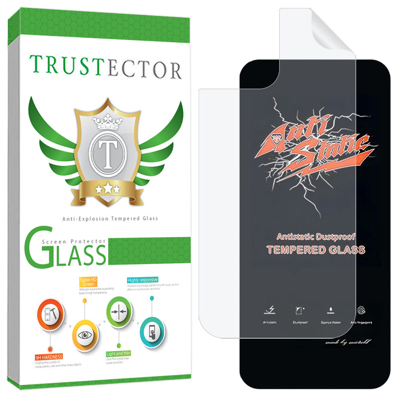 محافظ صفحه نمایش تراستکتور مدل ANNT مناسب برای گوشی موبایل اپل iPhone 15 به همراه محافظ پشت گوشی