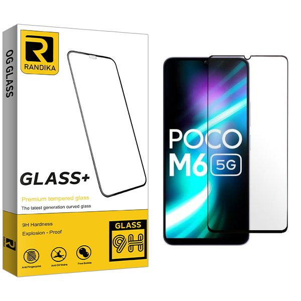 محافظ صفحه نمایش شیشه ای راندیکا مدل RK مناسب برای گوشی موبایل شیائومی Poco M6