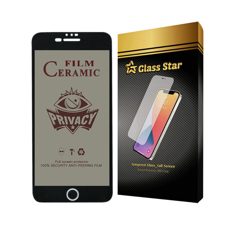 محافظ صفحه نمایش سرامیکی حریم شخصی گلس استار مدل SLPRICRGS مناسب برای گوشی موبایل اپل iPhone 8 Plus / iPhone 7 Plus / iPhone 6s Plus / iPhone 6 Plus