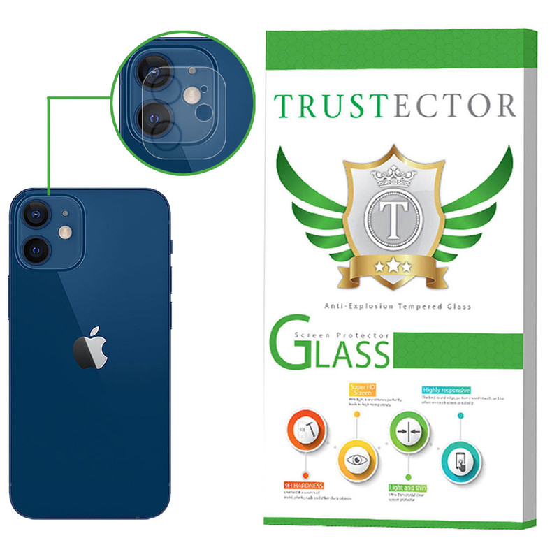 محافظ لنز دوربین تراستکتور مدل CLPT مناسب برای گوشی موبایل اپل iPhone 12 mini
