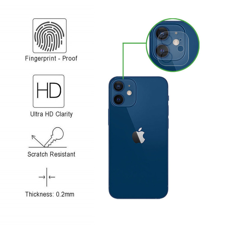محافظ لنز دوربین تراستکتور مدل CLPT مناسب برای گوشی موبایل اپل iPhone 12 mini