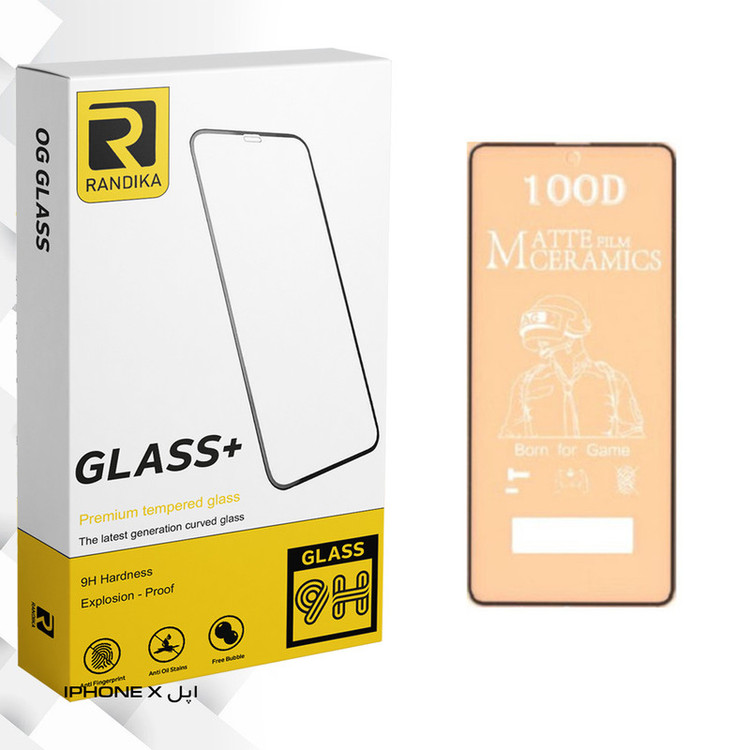 محافظ صفحه نمایش مات راندیکا مدل Gld مناسب برای گوشی موبایل اپل IPHONE X