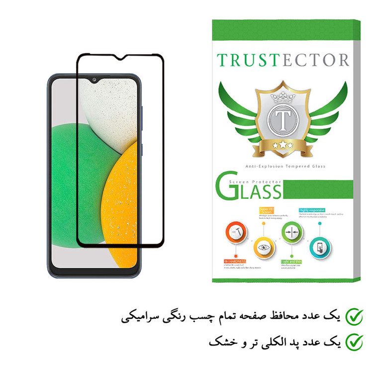 محافظ صفحه نمایش سرامیکی تراستکتور مدل CRT مناسب برای گوشی موبایل سامسونگ Galaxy A03 Core