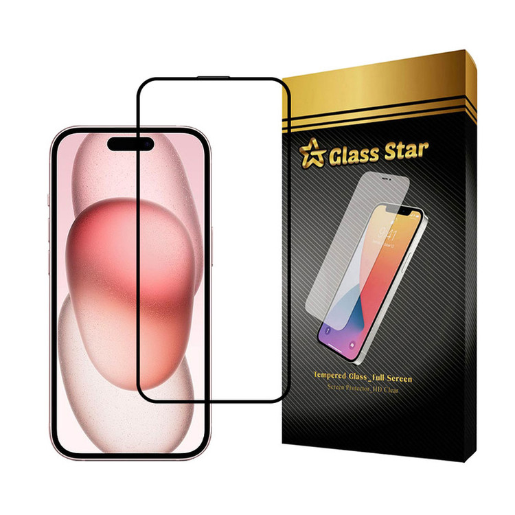 محافظ صفحه نمایش گلس استار مدل STATICG مناسب برای گوشی موبایل اپل iPhone 15