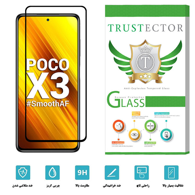 محافظ صفحه نمایش سرامیکی تراستکتور مدل CRM مناسب برای گوشی موبایل شیائومی Poco X3