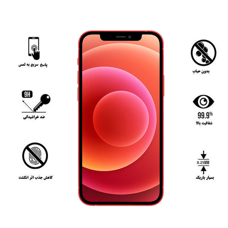 محافظ صفحه نمایش سرامیکی تراستکتور مدل CMC-T مناسب برای گوشی موبایل اپل iPhone 12