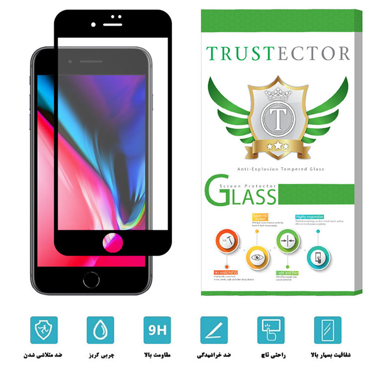 محافظ صفحه نمایش سرامیکی تراستکتور مدل CMT مناسب برای گوشی موبایل اپل iPhone 8