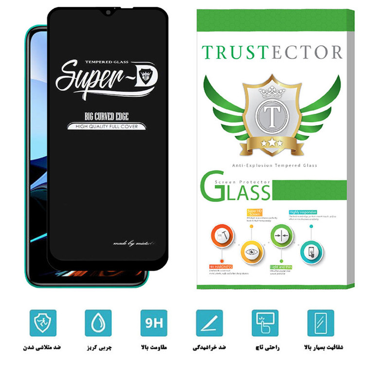 محافظ صفحه نمایش تراستکتور مدل SUTA-Glass مناسب برای گوشی موبایل شیائومی Redmi 9T