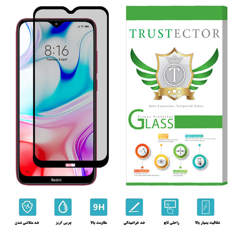 محافظ صفحه نمایش سرامیکی تراستکتور مدل CRP مناسب برای گوشی موبایل شیائومی Redmi 8