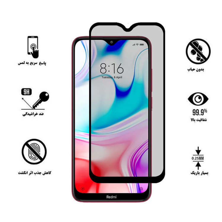 محافظ صفحه نمایش سرامیکی تراستکتور مدل CRP مناسب برای گوشی موبایل شیائومی Redmi 8