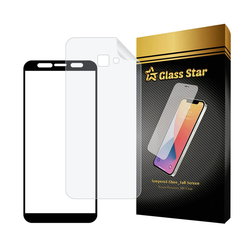 محافظ صفحه نمایش سرامیکی شفاف گلس استار مدل CERAMICNANOST مناسب برای گوشی موبایل سامسونگ Galaxy J4 Plus به همراه محافظ پشت گوشی هیدروژل