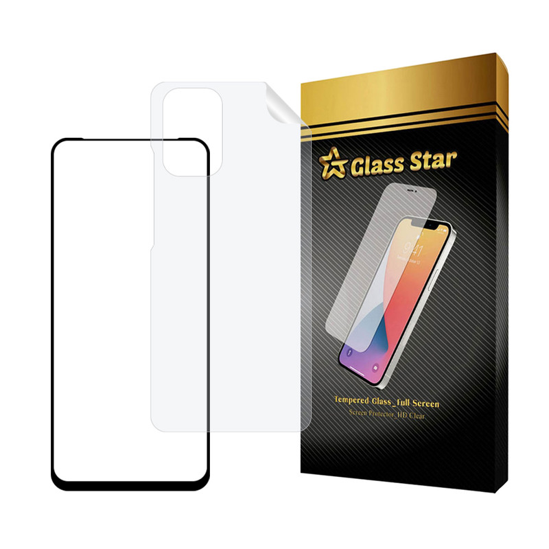 محافظ صفحه نمایش سرامیکی شفاف گلس استار مدل CERAMICNANOST مناسب برای گوشی موبایل شیائومی Redmi Note 10 Pro 4G / Note 10 Pro Max به همراه محافظ پشت گوشی