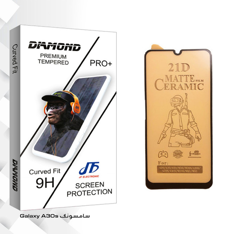 محافظ صفحه نمایش سرامیکی جی اف مدل Diamond glass مناسب برای گوشی موبایل سامسونگ Galaxy A30s