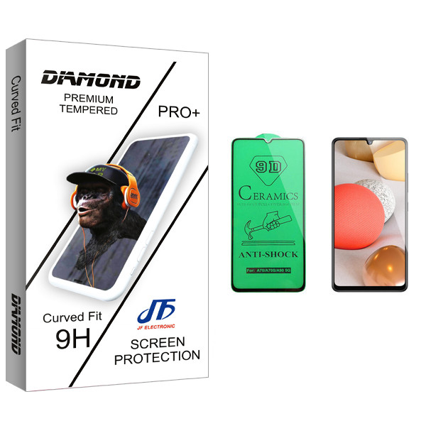 محافظ صفحه نمایش سرامیکی جی اف مدل Diamond glass مناسب برای گوشی موبایل سامسونگ Galaxy A42