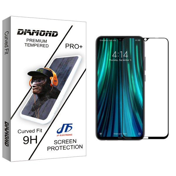 محافظ صفحه نمایش جی اف مدل Diamond glass مناسب برای گوشی موبایل شیائومی Redmi Note 8 Pro
