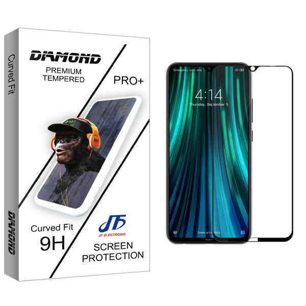 محافظ صفحه نمایش جی اف مدل Diamond glass مناسب برای گوشی موبایل شیائومی Redmi Note 8 Pro