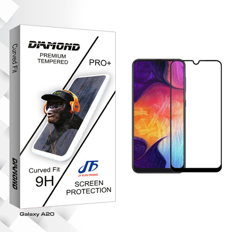 محافظ صفحه نمایش جی اف مدل Diamond glass مناسب برای گوشی موبایل سامسونگ Galaxy A20