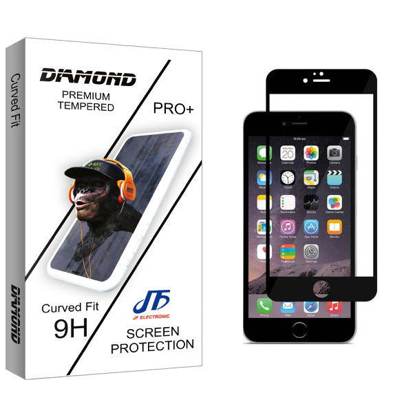 محافظ صفحه نمایش شیشه ای جی اف مدل Diamond glass مناسب برای گوشی موبایل اپل iphone 6/6s