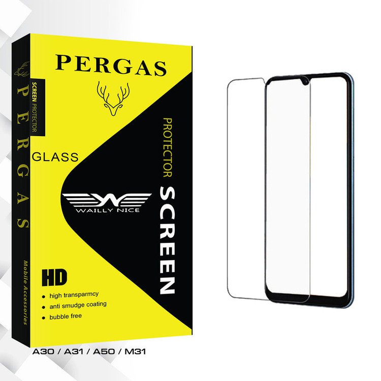 محافظ صفحه نمایش شیشه ای وایلی نایس مدل Pergas Glass مناسب برای گوشی موبایل سامسونگ A30 / A31 / A50 / M31