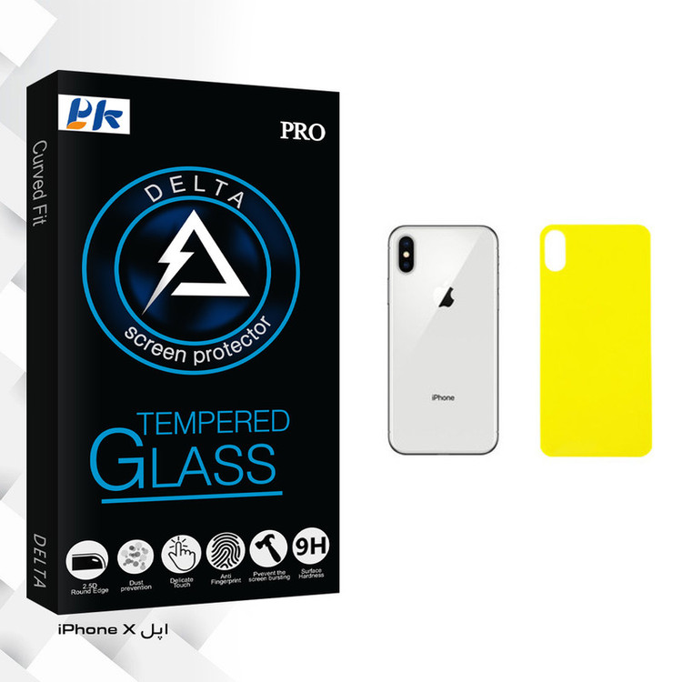 محافظ پشت گوشی پی کی مدل Delta Glass مناسب برای گوشی موبایل اپل iPhone X