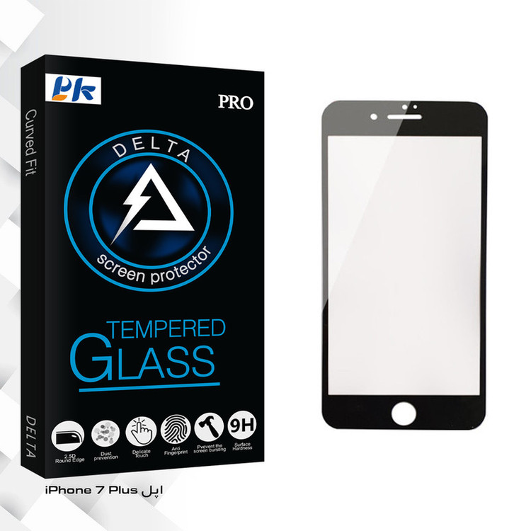 محافظ صفحه نمایش پی کی مدل Delta Glass مناسب برای گوشی موبایل اپل iPhone 7 Plus