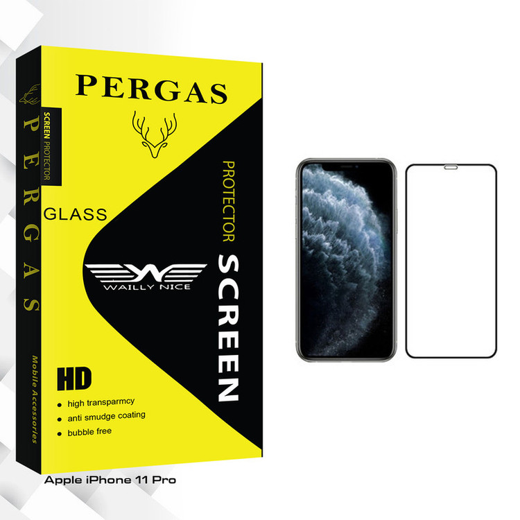 محافظ صفحه نمایش وایلی نایس مدل Pergas Glass مناسب برای گوشی موبایل اپل iPhone 11 Pro