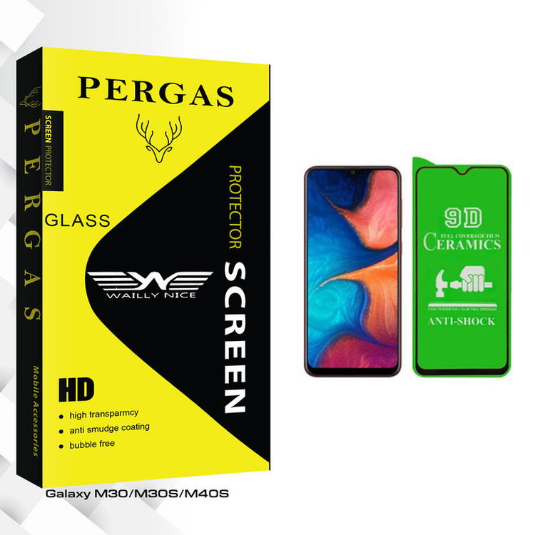 محافظ صفحه نمایش سرامیکی وایلی نایس مدل Pergas Glass مناسب برای گوشی موبایل سامسونگ Galaxy M30/M30S/M40S