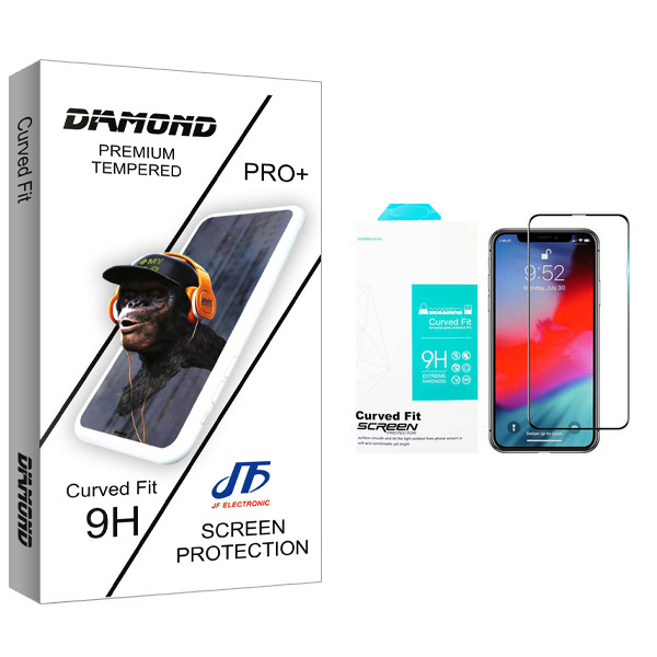 محافظ صفحه نمایش مات  جی اف مدل Diamond glass مناسب برای گوشی موبایل اپل Iphone X/ Xs
