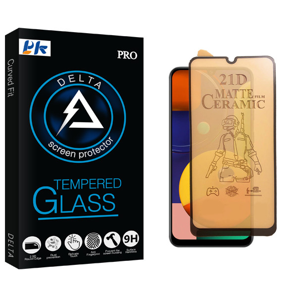 محافظ صفحه نمایش سرامیکی مات پی کی مدل Delta Glass مناسب برای گوشی موبایل سامسونگ Galaxy A32 4G / Galaxy A22 4G / Galaxy A31