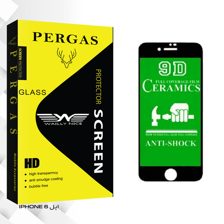 محافظ صفحه نمایش وایلی نایس مدل Pergas Glass مناسب برای گوشی موبایل اپل IPHONE 6