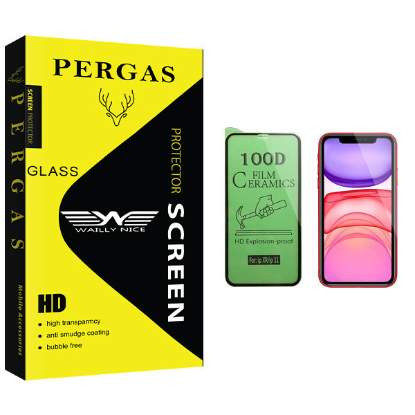 محافظ صفحه نمایش سرامیکی وایلی نایس مدل Pergas Glass مناسب برای گوشی موبایل اپل iPhone 11