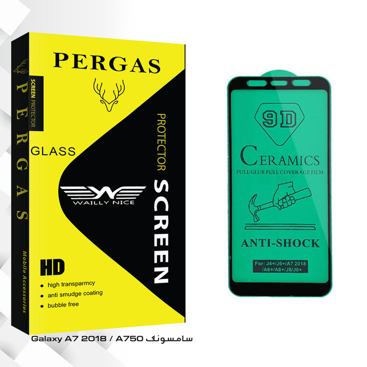 محافظ صفحه نمایش سرامیکی وایلی نایس مدل Pergas Glass مناسب برای گوشی موبایل سامسونگ Galaxy A7 2018 / A750