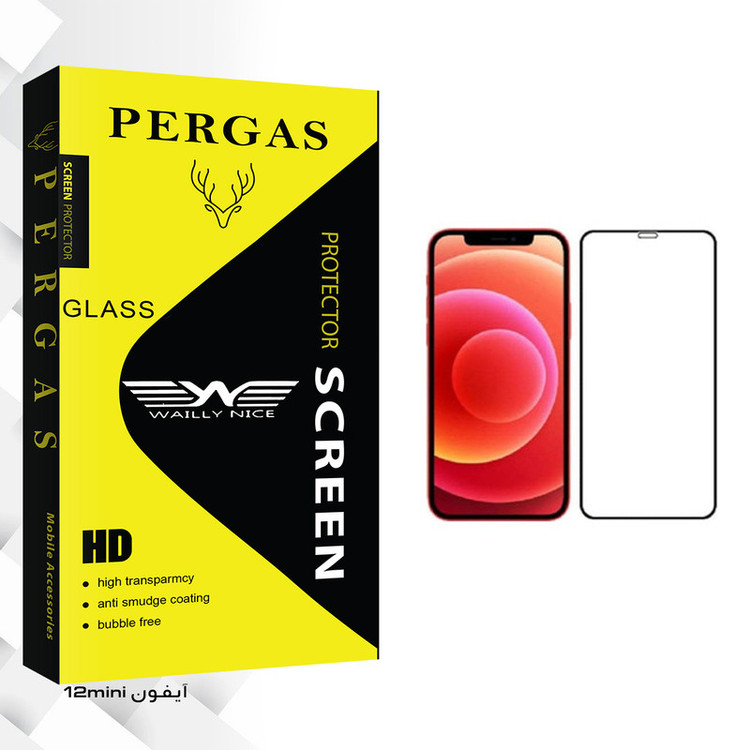 محافظ صفحه نمایش وایلی نایس مدل Pergas Glass مناسب برای گوشی موبایل اپل iphone 12 mini