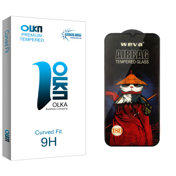 محافظ صفحه نمایش کولینگ مدل Olka GlassAirbag مناسب برای گوشی موبایل شیائومی Redmi 9C