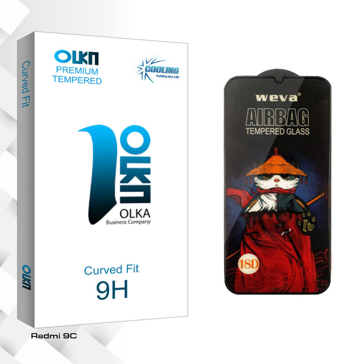 محافظ صفحه نمایش کولینگ مدل Olka GlassAirbag مناسب برای گوشی موبایل شیائومی Redmi 9C
