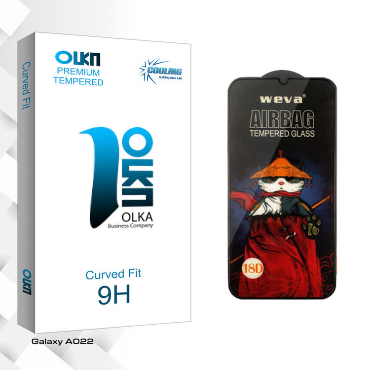 محافظ صفحه نمایش شیشه ای کولینگ مدل Olka GlassAirbag مناسب برای گوشی موبایل سامسونگ Galaxy A022