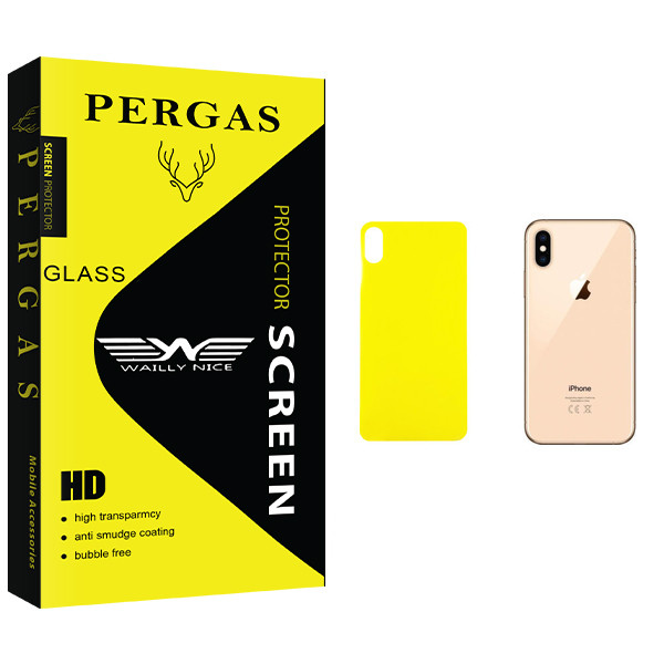 محافظ پشت گوشی وایلی نایس مدل Pergas Glass مناسب برای گوشی موبایل اپل iPhone XS Max