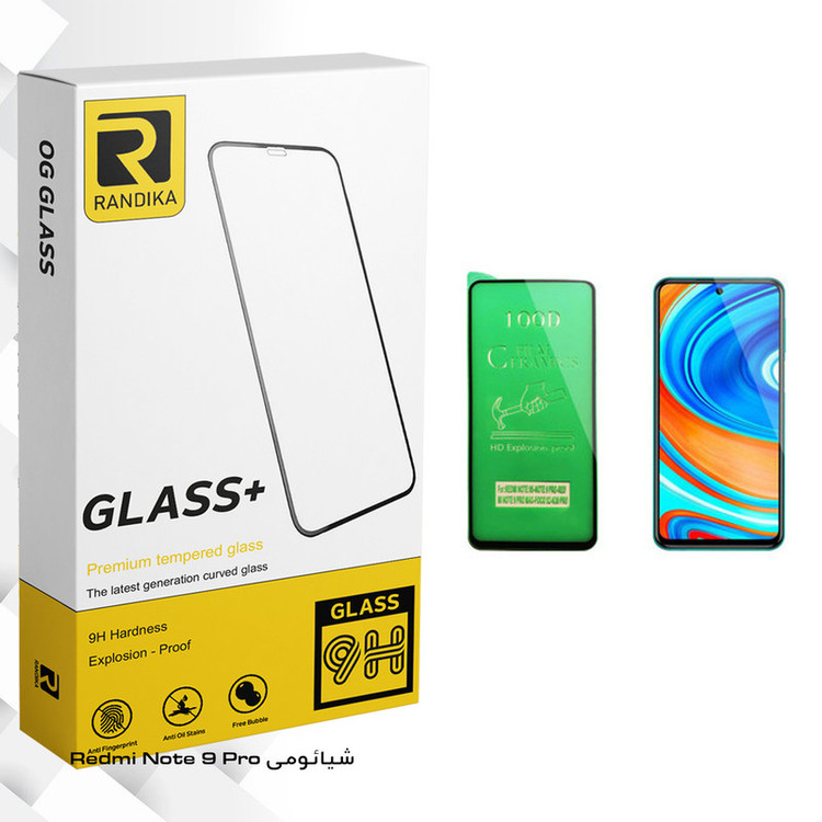 محافظ صفحه نمایش سرامیکی راندیکا مدل GLD مناسب برای گوشی موبایل شیائومی Redmi Note 9 Pro