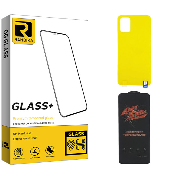 محافظ صفحه نمایش راندیکا مدل Randika ANTI-STATIC مناسب برای گوشی موبایل سامسونگ GALAXY A71  به همراه محافظ پشت گوشی