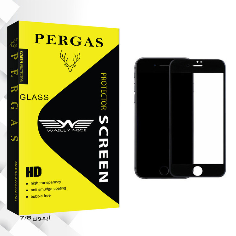 محافظ صفحه نمایش وایلی نایس مدل Pergas Glass مناسب برای گوشی موبایل اپل iPhone 7/8