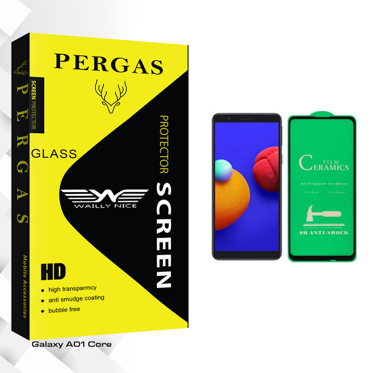 محافظ صفحه نمایش سرامیکی وایلی نایس مدل Pergas Glass مناسب برای گوشی موبایل سامسونگ Galaxy A01 Core
