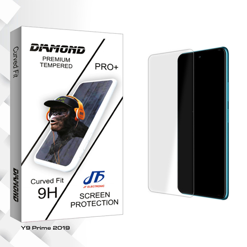 محافظ صفحه نمایش شیشه ای جی اف مدل Diamond Glass مناسب برای گوشی موبایل هوآوی Y9 Prime 2019