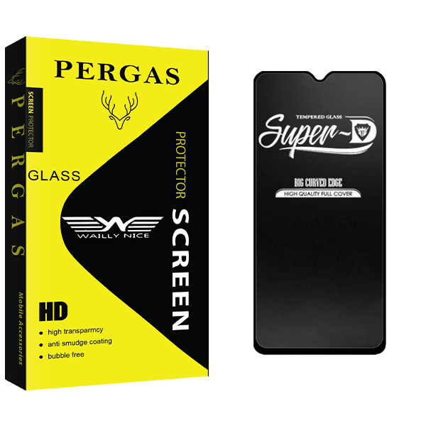 محافظ صفحه نمایش شیشه ای وایلی نایس مدل Pergas Glass Super-D مناسب برای گوشی موبایل سامسونگ GALAXY A12 Nacho