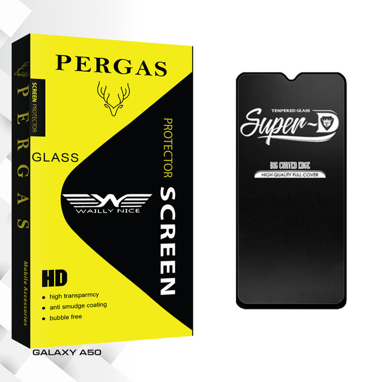 محافظ صفحه نمایش شیشه ای وایلی نایس مدل Pergas Glass Super-D مناسب برای گوشی موبایل سامسونگ GALAXY A50
