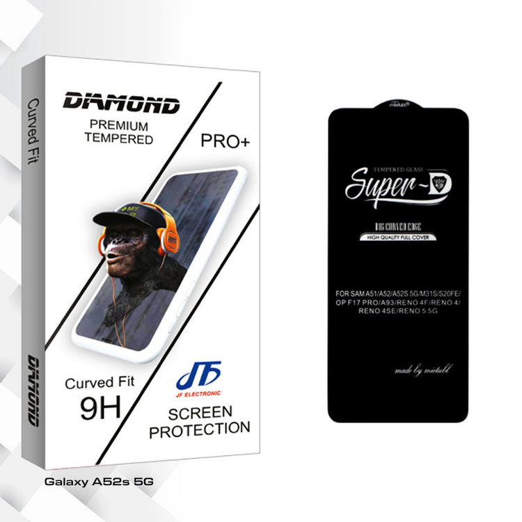 محافظ صفحه نمایش شیشه ای جی اف مدل Diamond Super-D مناسب برای گوشی موبایل سامسونگ Galaxy A52s 5G