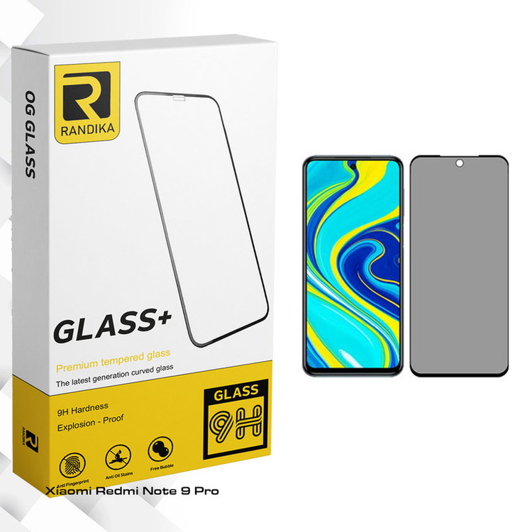 محافظ صفحه نمایش حریم شخصی راندیکا مدل GLD مناسب برای گوشی موبایل Redmi Note 9 Pro