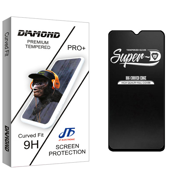 محافظ صفحه نمایش شیشه ای جی اف مدل Diamond Glass Super-D مناسب برای گوشی موبایل شیائومی Redmi 9